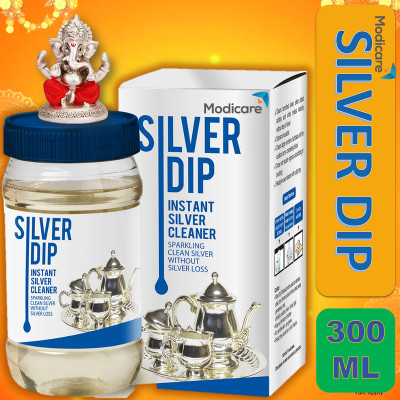 SILVER DIP Shine with Stain Remover Modicare's Silver Cleaner 300ml Stain Remover deal from flipkart