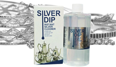 SILVER DIP Instant Silver Cleaner Liquid | Silver Dip Cleaning Solution Stain Remover
