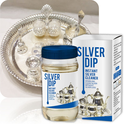 SILVER DIP Modicare Instant Silver Cleaner Sparkling Clean Without Silver Loss Stain Remover(300 ml)