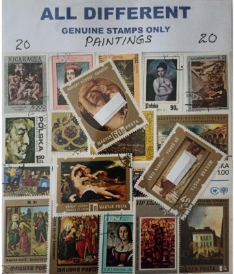 Hop n Shop Collection of Different Paintings Theme 20 Stamps Stamps(20 Stamps)