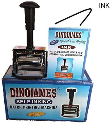 dinojames Fast Drying Ink Batch coding Machine 3mm meduim Stamp Pad Ink(100 ml)