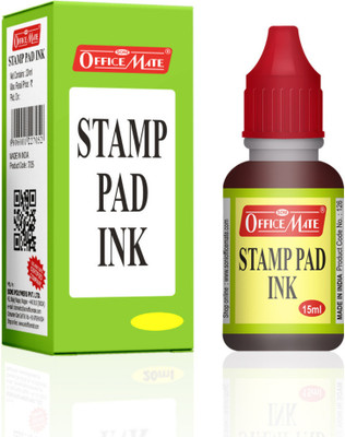 Soni Officemate Stamp Pad Red Ink - 10 Pcs in 1 Box Stamp Pad Ink(15 ml)