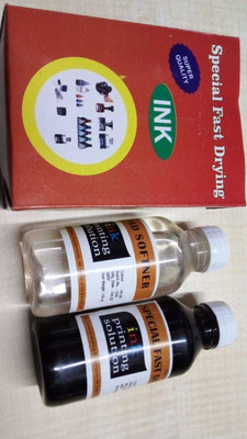 Prabhat Special Fast Drying Ink & Ink Softner Stamp Pad Ink(100 ml)