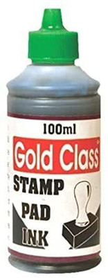GoldClass Stamp Pad Ink(100ml)-Pack of 3 (Green) Stamp Pad Ink(100 ml)