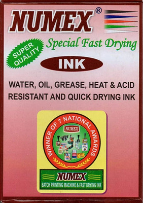 Numex Black Ink Special Fast Drying Ink Permanent Ink Stamp Pad Ink(100 ml)