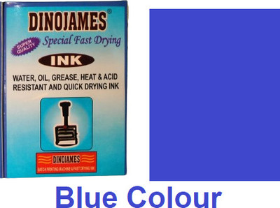 dinojames Fast Drying/permanent Blue Ink 100ml set only Stamp Pad Ink(100 ml)