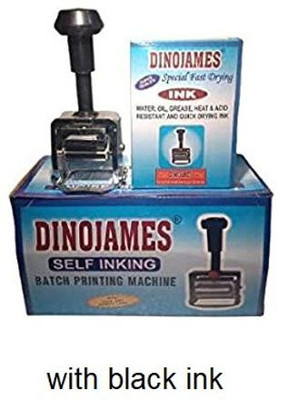 dinojames Batch coding machine with ink Stamp Pad Ink(100 ml)