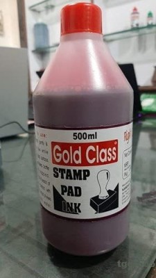 GoldClass Stamp Pad Ink(500ml)(Red)_3 Stamp Pad Ink(500 ml)