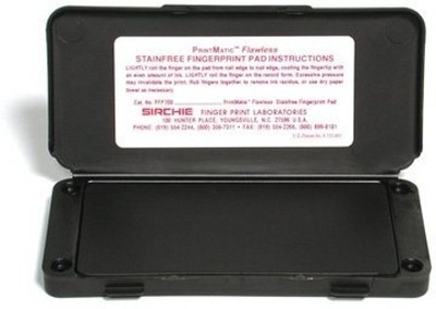 Sirchie PFP700 Printmatic Flawless Fingerprinting Ink Pad(Set Of 1, Black)