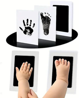 Sueriv Inkless Baby Handprint & Footprint Kit - Mess-Free for Newborns, Infants(Set Of 1, Black)