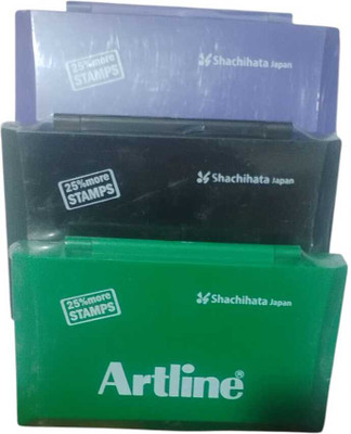 Artline stampad(Set Of 3, Black, Green, Blue)