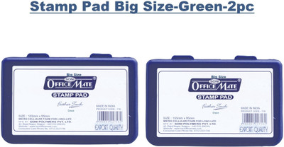Soni Officemate Stamp Pad Big Size(Set Of 2, Green)