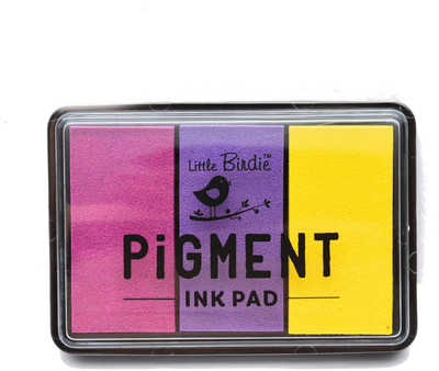 LITTLE BIRDIE Pigment Ink Pad Kit Berry Basket(Set Of 1, Multicolor)