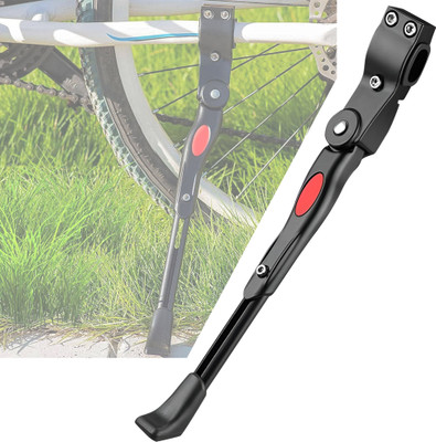 Manogyam Bicycle Side Stand Alloy Kick Stand Cycle Accessories Height Adjustable Cycling Stand(Aluminium)