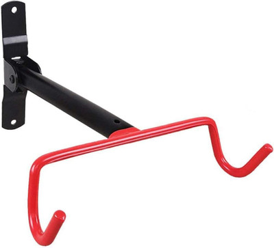 IndiaLot Bicycle Wall Mount Hanger Foldable Storage Horizontal Bike Rack Hook with Screws Cycling Stand(Aluminium, Black)