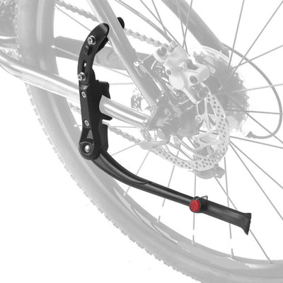 PRAKMO Bicycle Side Stand Universal 24'-29'' Adjustable Support Aluminum Alloy Cycling Stand(Aluminium, Black)