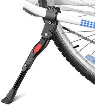 NSV Adjustable Support Aluminum Alloy Kickstand Rear Side Bicycle Stand ( Black) Cycling Stand(Aluminium, Black)
