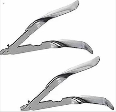 Ashni Skin Stapler Stainless Steel Universal Cutter Remover / Extractor(Set of 2, Silver)