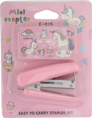 MINI Manual NA Round Edged Stapler(Set of 1, Multicolor)