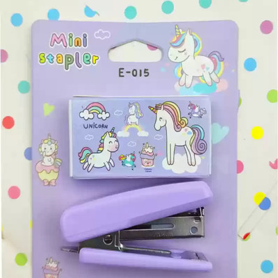 extttraposh Unicorn mini stapler mini stapler(Set of 1, Multicolor)