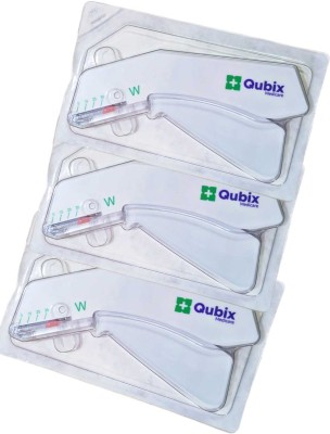 QUBIX MANUAL 7.3mm*4mm SKIN STAPLER SKIN STAPLER(Set of 35, White)