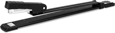 Original Mart Long Reach Stapler, 25 Sheet Capacity, Extra Long Black Stapler NA  Stapler