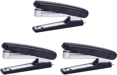 Kangaro Desk Essentials HD-10D All Metal Half Strip, Black, Set of 3 Cordless  Stapler