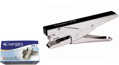 R K SALES Original Kangaroo HP 45 Stapler + No. 24/6 Staples Combo Cordless  Stapler