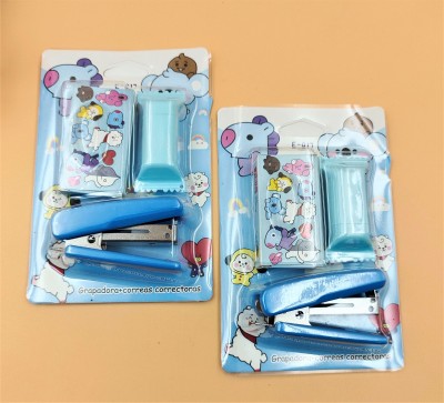 Paper Bear Combo Light blue BT21 Stapler Theme Stapler Set Art & Craft Kit PC of 2 NA  Stapler