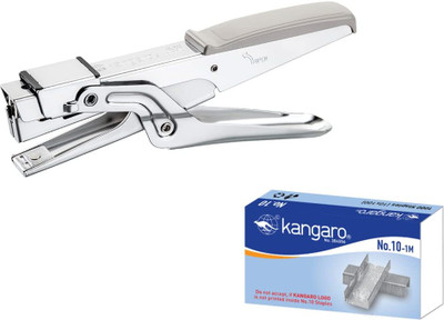 Kangaro HP 10 Stapler and 4 Boxes of No. 10 Staple Pins Combo Pack Multicolored Cordless  Stapler