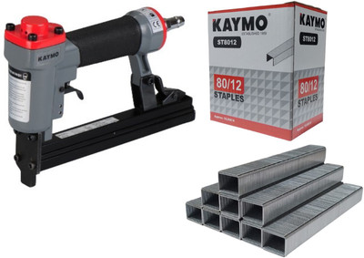 KAYMO Air Pneumatic Stapler Gun Red ECO-PS8016 With 80 Series 12mm Staple 10000 Pieces Pneumatic  Stapler