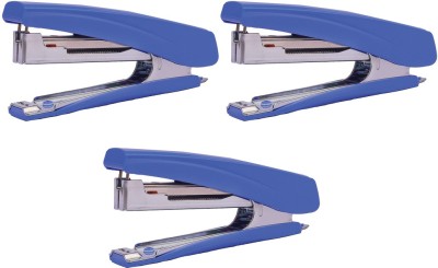 Kangaro Desk Essentials HD-10D All Metal Half Strip, Light Blue, Set of 3 Cordless  Stapler