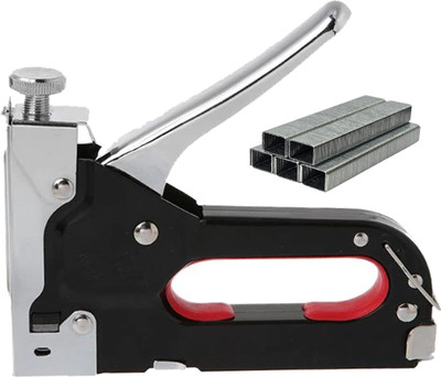 Digital Craft 3-in-1 Heavy & Light Duty D-Type Staple Gun with 8mm 1000pcs Pins for Wood NA  Stapler