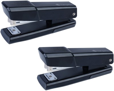 Kangaro Desk Essentials DS-45 All Metal Half Strip, Black, Set of 2 Cordless  Stapler