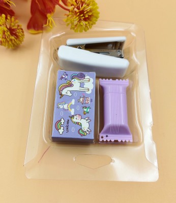 Paper Bear Combo Purple Unicorn and Space Stapler Theme Stapler Set Art & Craft Kit PC of 2 NA  Stapler