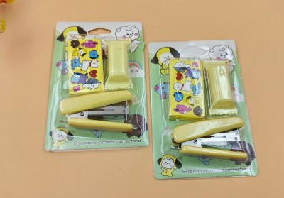 Paper Bear Combo Yellow BT21 Stapler Theme Stapler Set Art & Craft Kit PC of 2 NA  Stapler