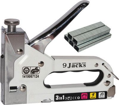 Digital Craft 3-in-1 Manual D-Type Nail & Staple Gun with 8mm 1000pcs Pins Multi-Purpose Tool NA  Stapler