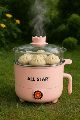mmo tmr MULTIPURPOSE HEATING CUP -1.5L Stainless Steel, Plastic Steamer(1.5 L)