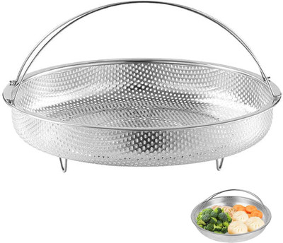 SPIRITUAL HOUSE Foldable Expandable Design with Handle, Multi-Use Steamer Insert Stainless Steel Steamer(1 L)