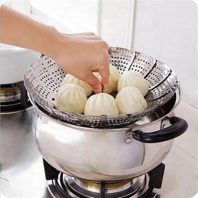 frankz Stainless Steel Foldable Design Expandable Steamer Basket Stainless Steel Steamer(15 L) deal from flipkart frankz Stainless Steel Foldable Design Expandable Steamer Basket Stainless Steel Steamer(15 L) deal from flipkart