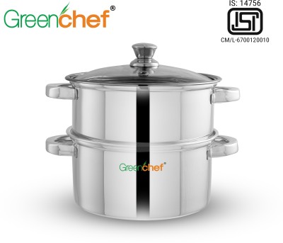 Greenchef Eco Double Tier Stainless Steel Steamer  (2.2 L) For Rs. 599 @ 45 %