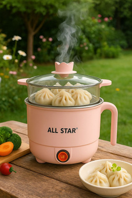 mmo tmr MULTIPURPOSE HEATING CUP -1.5L Stainless Steel, Plastic Steamer(1.5 L)