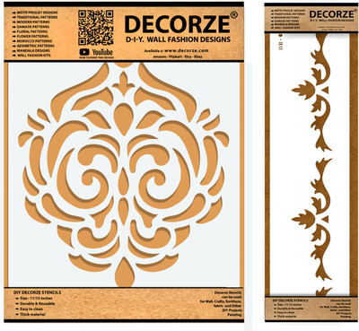 Decorze DMWS-46-DB-69 Stencil Stencil(Pack of 1, Solid)