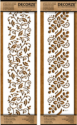 Decorze DB-31-32 PAINTING Stencil(Pack of 1, SOLID)