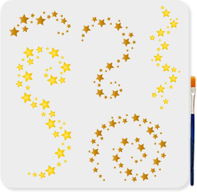 Devasya Crafts Reusable Twinkle Star Template 11.8x11.8Inchs Ordered Star Pattern Template 5 Style Star River Galaxy Stencil Star Cluster Stencil for Painting on Wall Home Decor DIY Craft Stencil(Pack of 1, Art Stencils) Devasya Crafts Reusable Twinkle Star Template 11.8x11.8Inchs Ordered Star Pattern Template 5 Style Star River Galaxy Stencil Star Cluster Stencil for Painting on Wall Home Decor DIY Craft Stencil(Pack of 1, Art Stencils)