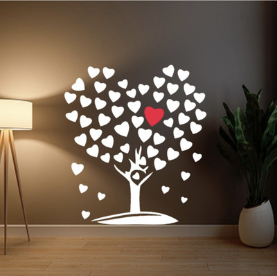 Aaradhya Collection Reusable Wall Stencil Painting for Home Decor (Leaf Design, 16 x 24 inches) D121_0 Wall Stencil Stencil(Pack of 1, Heart)