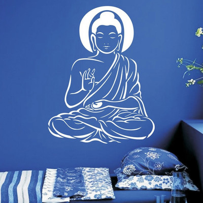 Aaradhya Collection Size: (16 x 24 Inches) Lord Bhudha Reusable PVC Wall Stencil for Home Decor D108_0 Wall Stencil Stencil(Pack of 1, Lord Bhudha)