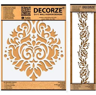 Decorze DMWS-13-DB-55 Stencils Stencil(Pack of 1, Solid)