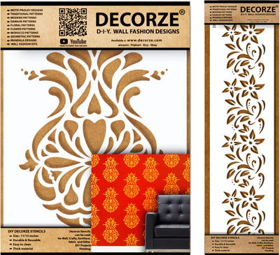 Decorze DFS-63-DB-63 Stencil Stencil(Pack of 1, Solid)