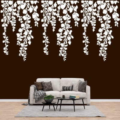 AMAZINGDECOR Cherry Falling leaf Pattern Cherry Falling leaf ( Size : 24x40 inch ) Wall Art Wall Stencil Reusable Wall Painting Stencil for Home Decoration Wall Stencil Stencil (Pack of 1, Cherry Falling leaf) Wall stencil Stencil(Pack of 1, Cherry Falling leaf Pattern)